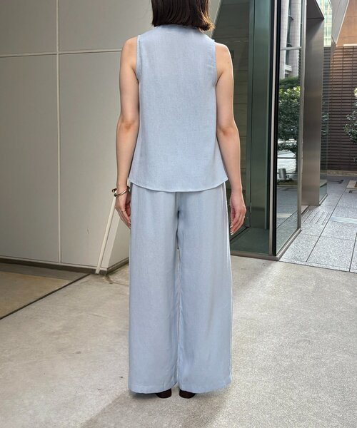 Thevon(ゼボン)の「Vネックノースリ×パンツセットアップ(つなぎ/オールインワン・レディース・アイボリー/ブルー/ブラック・FREE)」の13枚目の写真