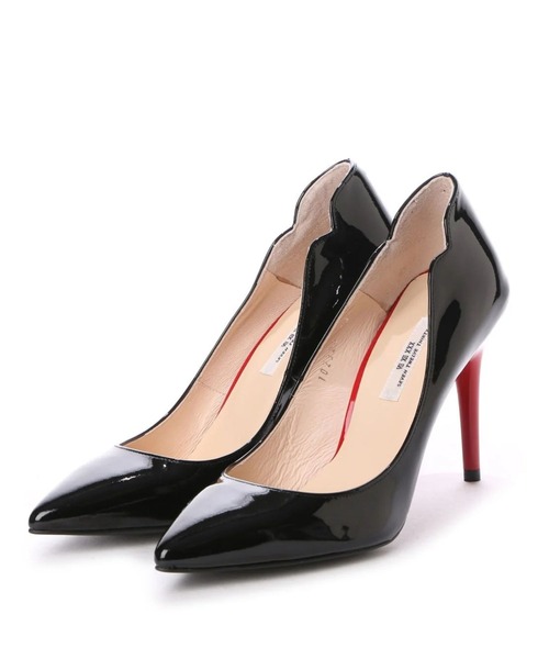SEVEN TWELVE THIRTY（セヴントゥエルヴサーティー）の「セットバックヒールポインテッドパンプス（パンプス・レディース・ネイビー/グレー/ホワイト/ピンクベージュ/ゴールド/レッド/Black/ピンク系その他/ブルー系その他/ブラック・22.5cm/22cm/23cm/24cm/23.5cm/24.5cm/23㎝/25cm）」の18枚目の写真