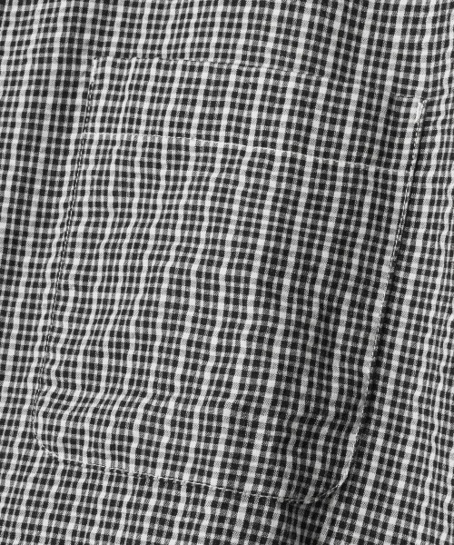 F.ILLUMINATE(フィルミネイト)の「ロールアップチェックハーフシャツ-ブラック(シャツ/ブラウス・レディース・その他・LARGE/SMALL/MEDIUM)」の7枚目の写真