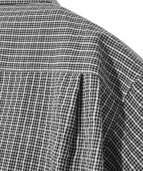 F.ILLUMINATE(フィルミネイト)の「ロールアップチェックハーフシャツ-ブラック(シャツ/ブラウス・レディース・その他・LARGE/SMALL/MEDIUM)」の11枚目の写真