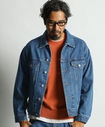 The DUFFER of ST.GEORGE（ザダファーオブセントジョージ）の「DENIM TRUCKER JACKET：セットアップ対応 デニムトラッカージャケット / Gジャン / デニムジャケット / バイオブリーチ / ユーズド加工（デニムジャケット）」