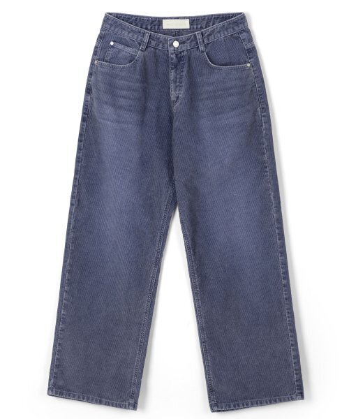 SECONDMONO(セカンドモノローグ)の「ピグメントブラシコーデュロイワイドパンツブルー_SEPT029BLUE(その他パンツ・レディース・その他・28/32/34/26/30)」の2枚目の写真