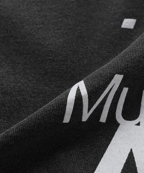 is-ness(イズネス)の「CCC*IS-NESS COTTON T-SHIRT MUSIC ALWAYS(Tシャツ/カットソー・メンズ・チャコールグレー/ホワイト・MEDIUM/LARGE)」の5枚目の写真