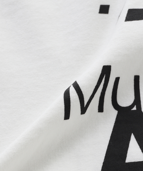 is-ness(イズネス)の「CCC*IS-NESS COTTON T-SHIRT MUSIC ALWAYS(Tシャツ/カットソー・メンズ・チャコールグレー/ホワイト・MEDIUM/LARGE)」の6枚目の写真