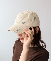 Three Four Time（スリーフォータイム）の「【casselini】刺繍キャップ（キャップ）」