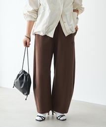 ストレッチ裏毛カーブシルエットスウェットパンツ