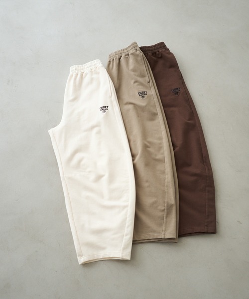 PUAL CE CIN（ピュアルセシン）の「ストレッチ裏毛カーブシルエットスウェットパンツ（スウェットパンツ・レディース・ブラウン/ベージュ/アイボリー・FREE）」の6枚目の写真