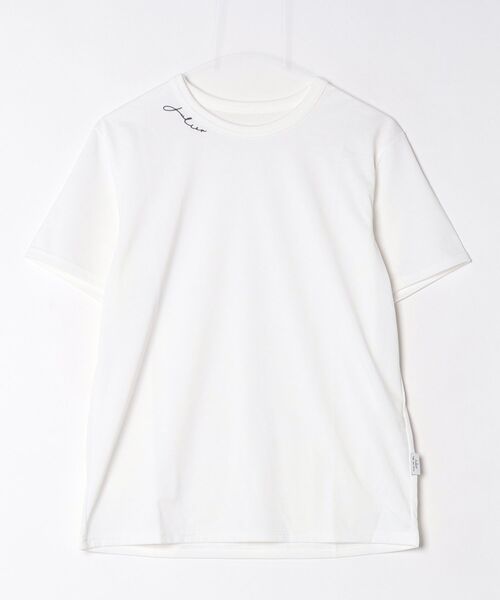 Julier Yoga and Relax（ジュリエヨガアンドリラックス）の「Julier コンディショニングTee（Tシャツ/カットソー・レディース・ホワイト/ネイビー・1/2）」の14枚目の写真