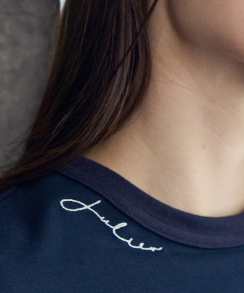 Julier Yoga and Relax（ジュリエヨガアンドリラックス）の「Julier コンディショニングTee（Tシャツ/カットソー・レディース・ホワイト/ネイビー・1/2）」の18枚目の写真