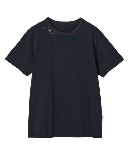Julier Yoga and Relax（ジュリエヨガアンドリラックス）の「Julier コンディショニングTee（Tシャツ/カットソー・レディース・ホワイト/ネイビー・1/2）」の19枚目の写真