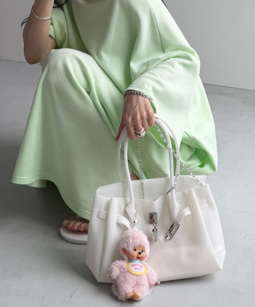 wee9s（ウィークス）の「jelly mini bag / ジェリーミニバッグ（ハンドバッグ・レディース・パープル/アイボリー/グリーン・FREE）」の6枚目の写真