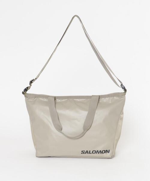 SALOMON(サロモン)の「SALOMON EXTENDED TOTEBAG SMALL(トートバッグ・メンズ・ベージュ・FREE)」の1枚目の写真