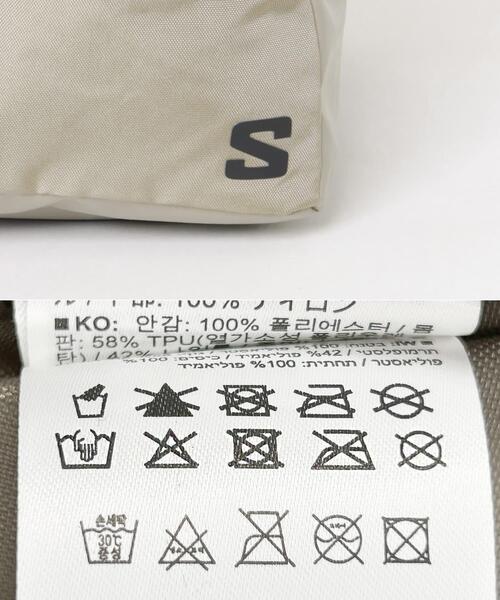 SALOMON(サロモン)の「SALOMON EXTENDED TOTEBAG SMALL(トートバッグ・メンズ・ベージュ・FREE)」の8枚目の写真