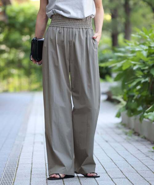 JOURNAL STANDARD(ジャーナルスタンダード)の「【撥水/接触冷感/UVカット】リネンNYストレッチワイドパンツ(その他パンツ・レディース・グレー・44)」の10枚目の写真