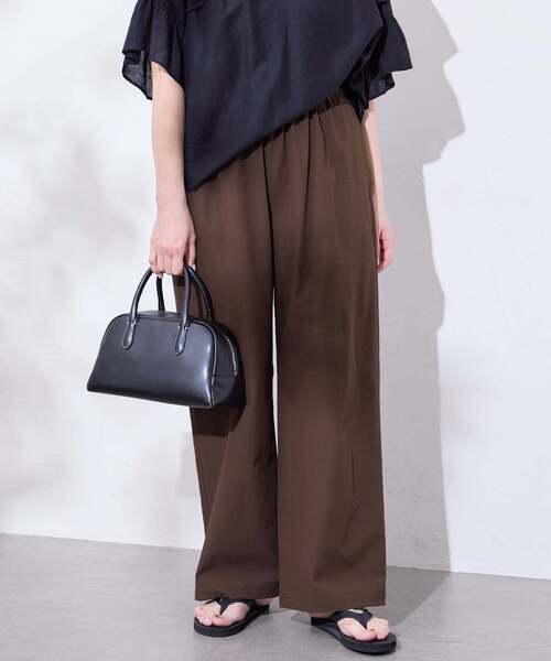 JOURNAL STANDARD(ジャーナルスタンダード)の「【撥水/接触冷感/UVカット】リネンNYストレッチワイドパンツ(その他パンツ・レディース・グレー・44)」の22枚目の写真