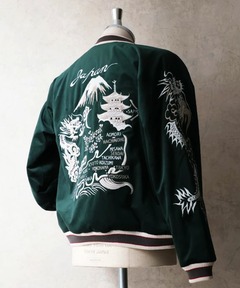 ウルフ刺繍スカジャン（スカジャン）｜Ellno Loset（エルノロゼット