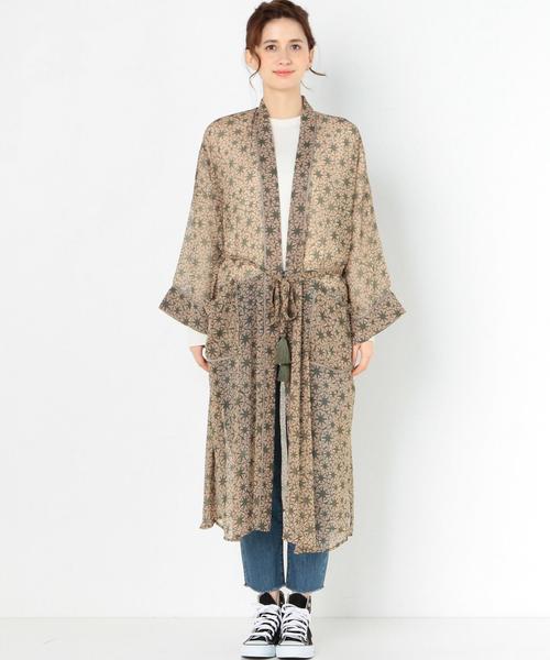 Another Edition（アナザーエディション）の「シフォンガウン/AEBC P シフォン ガウン（カーディガン/ボレロ・レディース・オフホワイト/オリーブ・FREE）」の4枚目の写真