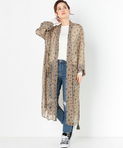 Another Edition（アナザーエディション）の「シフォンガウン/AEBC P シフォン ガウン（カーディガン/ボレロ・レディース・オフホワイト/オリーブ・FREE）」の13枚目の写真