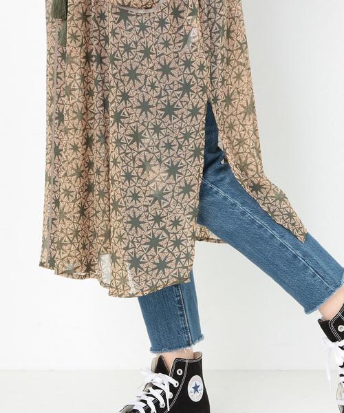 Another Edition（アナザーエディション）の「シフォンガウン/AEBC P シフォン ガウン（カーディガン/ボレロ・レディース・オフホワイト/オリーブ・FREE）」の8枚目の写真