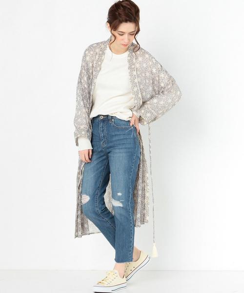 Another Edition（アナザーエディション）の「シフォンガウン/AEBC P シフォン ガウン（カーディガン/ボレロ・レディース・オフホワイト/オリーブ・FREE）」の15枚目の写真