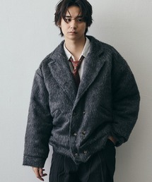 Shoowtime（ショウタイム）の「Shaggy Wool-Like Double-Breasted Short Jacket / シャギーウールライクダブルブレストショートジャケット（ダウンジャケット/コート）」