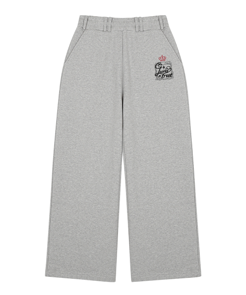 LUVISTRUE（ラヴイズトゥルー）の「RL LAYERED ANGEL TRAINING PANTS(GRAY)（スウェットパンツ・レディース・その他・FREE）」の2枚目の写真