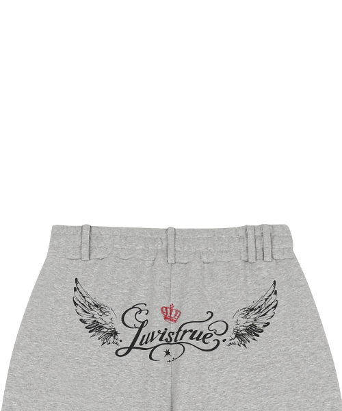 LUVISTRUE（ラヴイズトゥルー）の「RL LAYERED ANGEL TRAINING PANTS(GRAY)（スウェットパンツ・レディース・その他・FREE）」の4枚目の写真