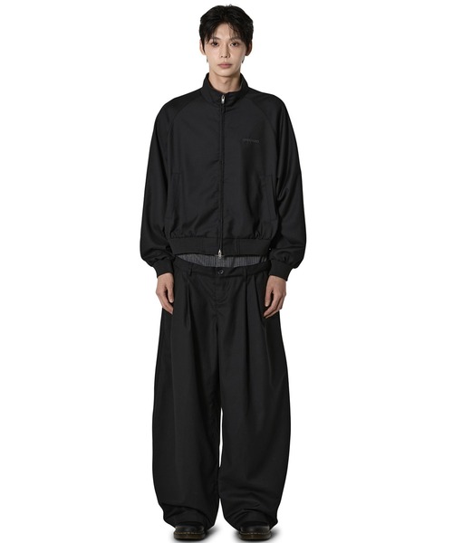 Openyard(オープンヤード)の「『Openyard/オープンヤード』SYSTEM CROPPED TRACK JACKET/システムクロップトラックジャケット(ブルゾン・メンズ・ブラック・FREE)」の2枚目の写真