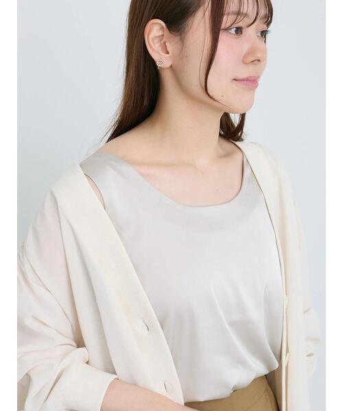 Te chichi(テチチ)の「前後2WAYサテン&カットタンクトップ(タンクトップ・レディース・ブラック/グレー/ブラウン・F)」の6枚目の写真