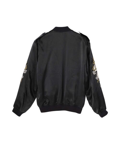 HYSTERIC GLAMOUR（ヒステリックグラマー）の「LIGHTNING DRAGON刺繍 スカジャン（スカジャン・メンズ・ブラック/ホワイト・SMALL/MEDIUM/LARGE/X-LARGE）」の7枚目の写真