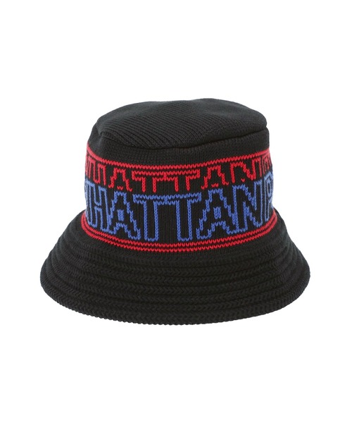 Manhattan Portage(マンハッタンポーテージ)の「JACQUARD LOGO KNIT HAT(ハット・メンズ・グレー/ブラック・FREE)」の2枚目の写真
