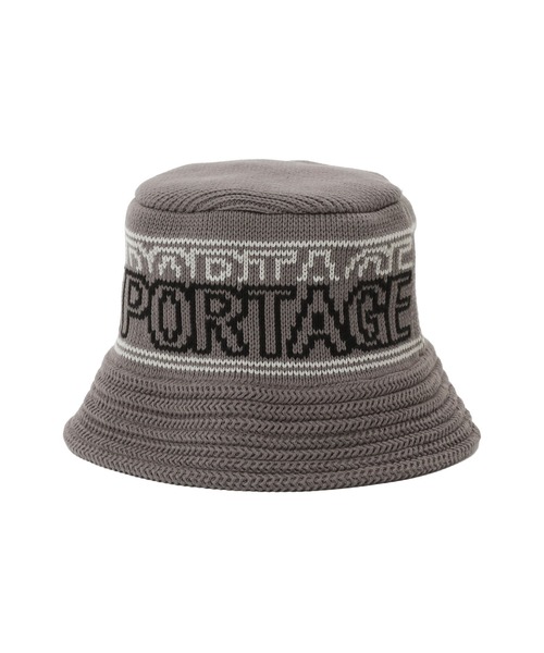 Manhattan Portage(マンハッタンポーテージ)の「JACQUARD LOGO KNIT HAT(ハット・メンズ・グレー/ブラック・FREE)」の4枚目の写真