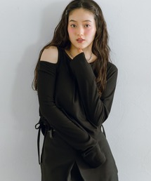 アシメスリットリブロンT