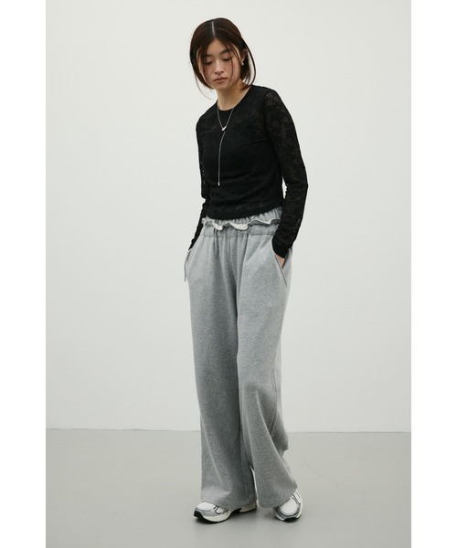 STYLEMIXER(スタイルミキサー)の「ジャガードレースカットトップ(Tシャツ/カットソー・レディース・ミント/ブラック/アイボリー・FREE)」の22枚目の写真