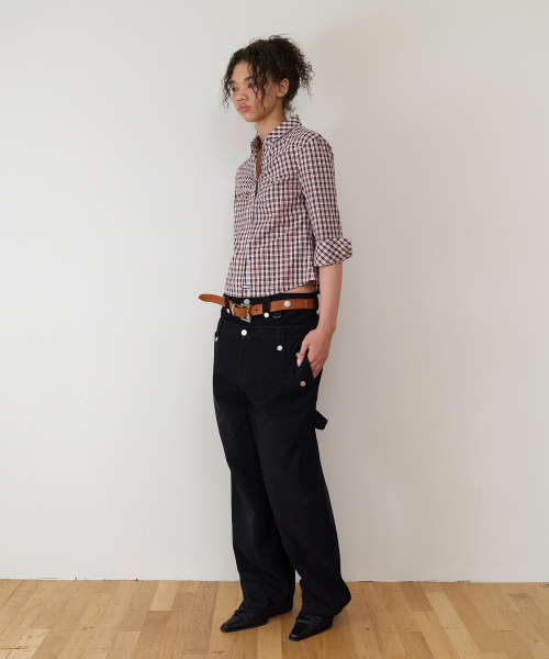 THEVINYLHOUSE(ザバイニルハウス)の「THREE-QUARTER SLEEVE SHIRTS (W) BROWN(シャツ/ブラウス・レディース・その他・SMALL/MEDIUM)」の5枚目の写真
