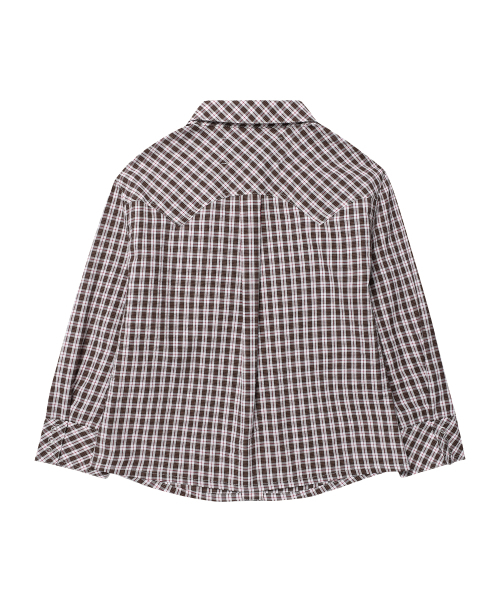 THEVINYLHOUSE(ザバイニルハウス)の「THREE-QUARTER SLEEVE SHIRTS (W) BROWN(シャツ/ブラウス・レディース・その他・SMALL/MEDIUM)」の8枚目の写真