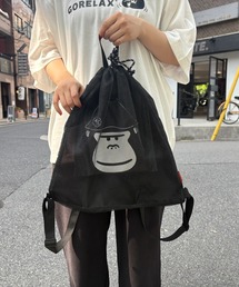 ごリラックス（ゴリラックス）の「ごリラックス トトノイモード まもるさんのナップサック（バックパック/リュック）」