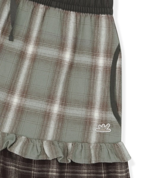 sunlovetour(サンラブツアー)の「W Frill Flannel Long Skirt(スカート・レディース・ネイビー/オリーブ/パープル・S/M)」の5枚目の写真