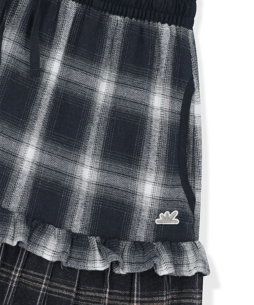 sunlovetour(サンラブツアー)の「W Frill Flannel Long Skirt(スカート・レディース・ネイビー/オリーブ/パープル・S/M)」の10枚目の写真