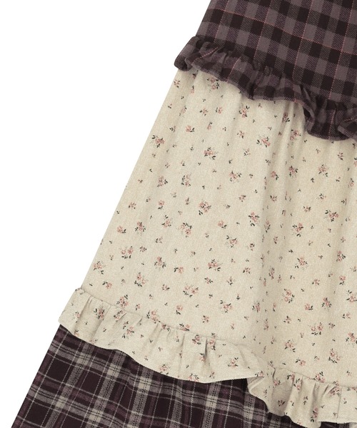 sunlovetour(サンラブツアー)の「W Frill Flannel Long Skirt(スカート・レディース・ネイビー/オリーブ/パープル・S/M)」の16枚目の写真