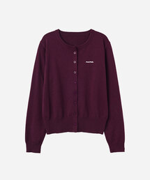 Dear DEAR superfine ウールブレンド クルーネック カーディガン_4colors