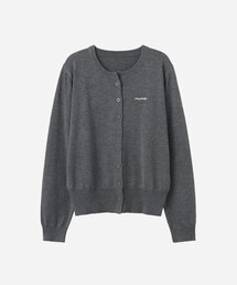 Dear DEAR superfine ウールブレンド クルーネック カーディガン_4colors