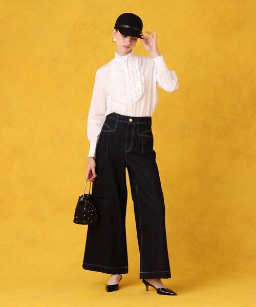 LOULOU WILLOUGHBY(ルルウィルビー)の「バイヤスタックフリルブラウス(シャツ/ブラウス・レディース・ホワイト・1)」の19枚目の写真