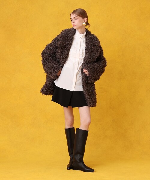 LOULOU WILLOUGHBY(ルルウィルビー)の「バイヤスタックフリルブラウス(シャツ/ブラウス・レディース・ホワイト・1)」の6枚目の写真