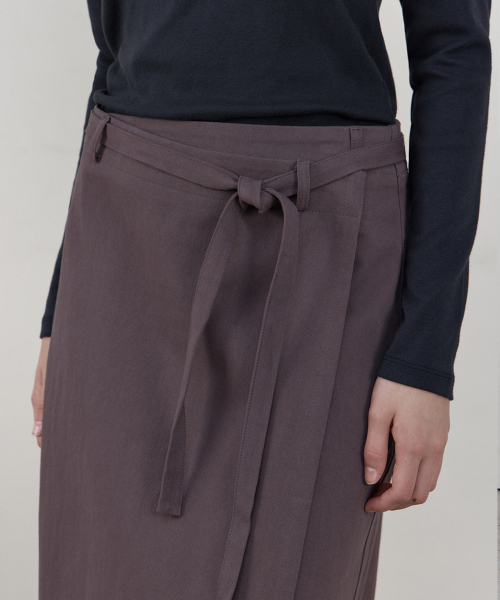 WEDNESDAYOASISFORWOMEN(ウェンズデー オアシス フォー ウーマン)の「ヴィンテージウォッシュドラップスカート_VINTAGE BROWN(WB6SK06)(スカート・レディース・ブラウン・SMALL/MEDIUM)」の4枚目の写真