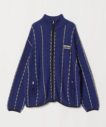 RICE NINE TEN（ライスナインテン）の「＜RICE NINE TEN × monkey time＞ニット ジップ カーディガン（カーディガン/ボレロ）」