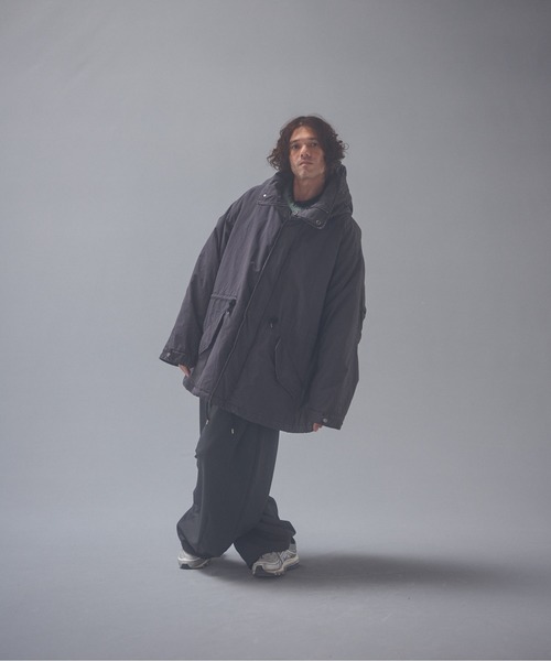 ADAM PATEK（アダムパテック）の「ADAMPATEK/dyed still astex mods mid coat/アステックス染めモンスターモッズコート（モッズコート・メンズ・カーキ/ブラック・1/2）」の20枚目の写真