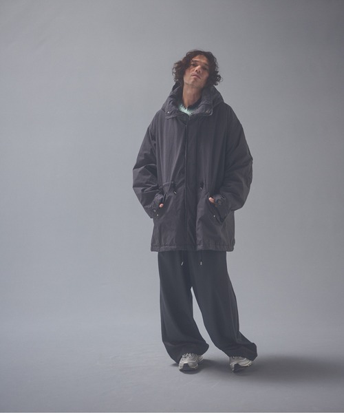 ADAM PATEK（アダムパテック）の「ADAMPATEK/dyed still astex mods mid coat/アステックス染めモンスターモッズコート（モッズコート・メンズ・カーキ/ブラック・1/2）」の22枚目の写真