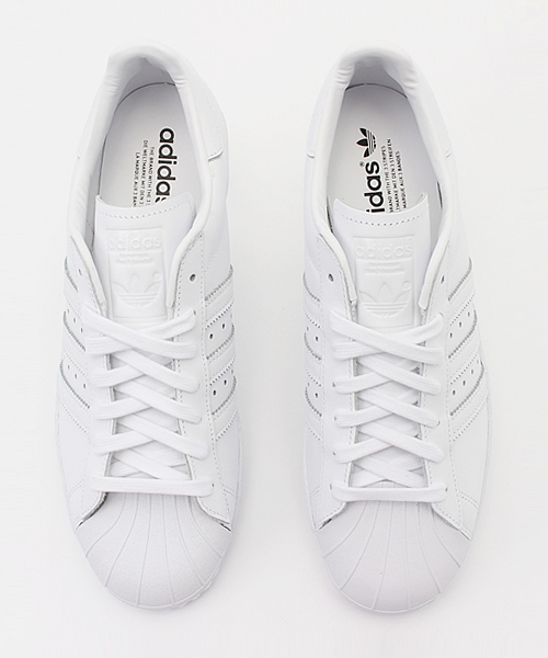 adidas（アディダス）の「スーパースター80s [SUPERSTAR 80s] アディダスオリジナルス（スニーカー・メンズ・ホワイト/ブラック・26.0cm/27.0cm/28.5cm/27.5cm/22.0cm/26.5cm/24.5cm/25.5cm/22.5cm/23.5cm/29.0cm/28.0cm/30.0cm/29.5cm/25.0cm/23.0cm/24.0cm）」の6枚目の写真