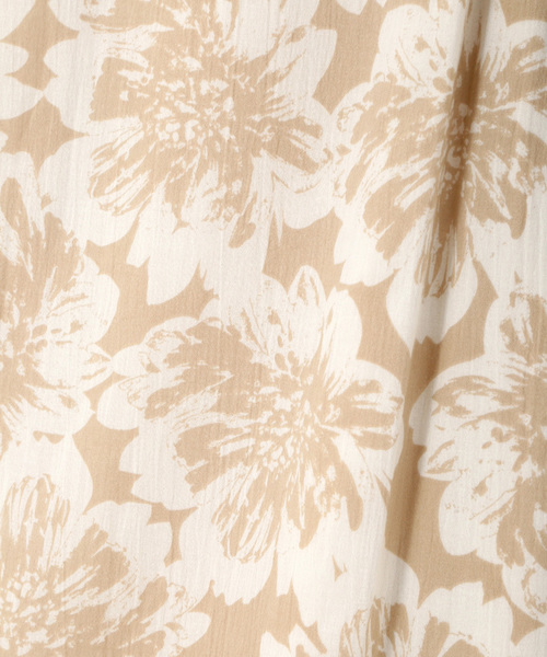 N.(N. Natural Beauty Basic)(エヌエヌナチュラルビューティーベーシック)の「フラワープリントボイルワッシャーワンピース(ワンピース・レディース・ベージュ/イエロー/ブラック・MEDIUM)」の20枚目の写真